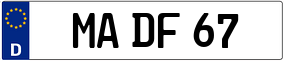 Trailer License Plate